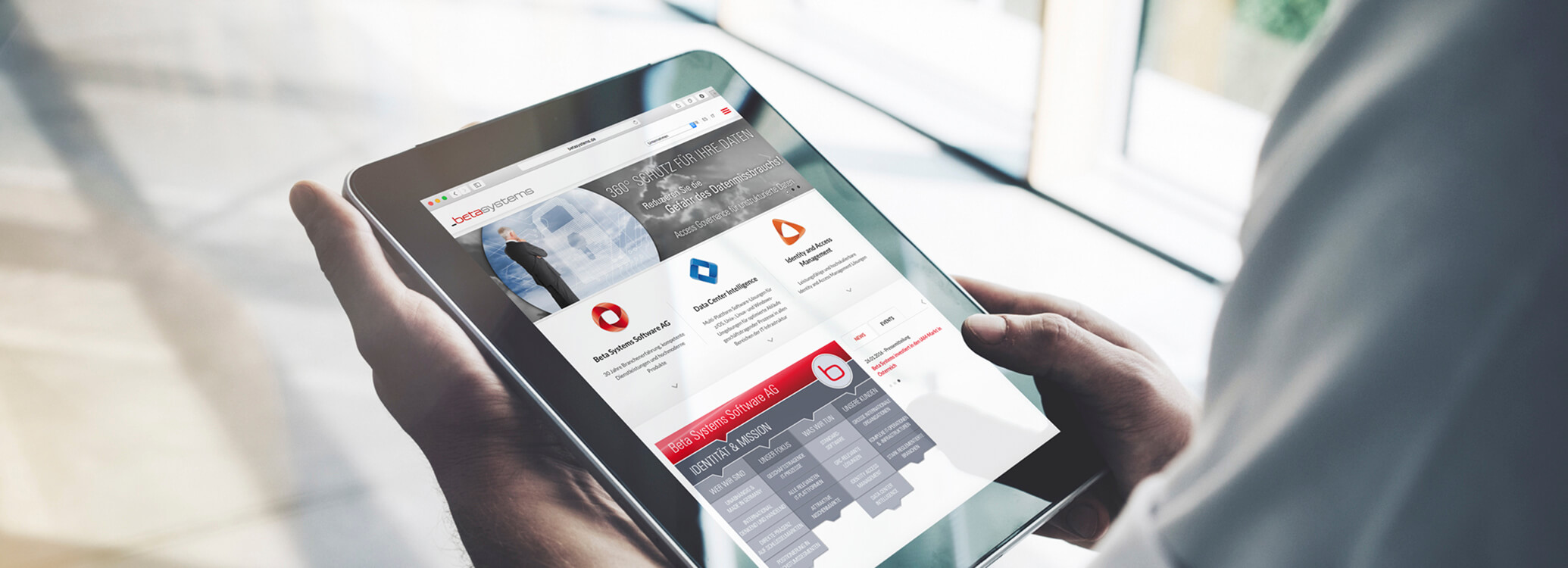 Responsives Webdesign für mobile Anwendung Beta Systems Software AG